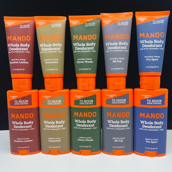 Lume & Mando Cream Deodorant Tube & Solid Stick Deodorant Matching Scent Choose - Picture 7 of 7
